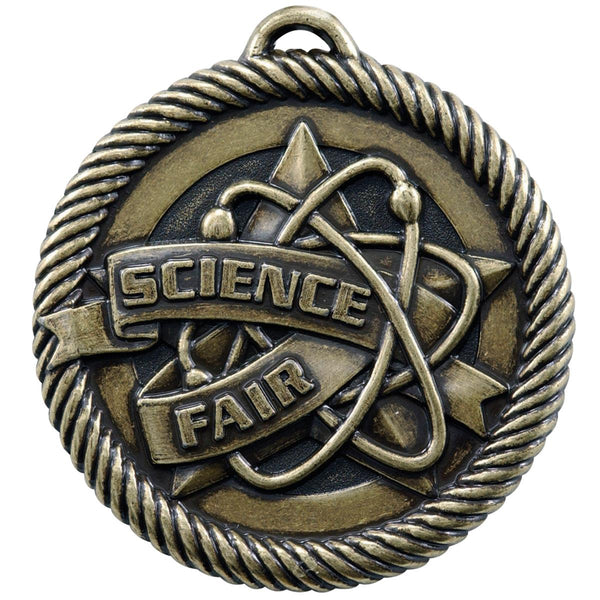 Rope Wreath Science Fair Themed Medals - AndersonTrophy.com