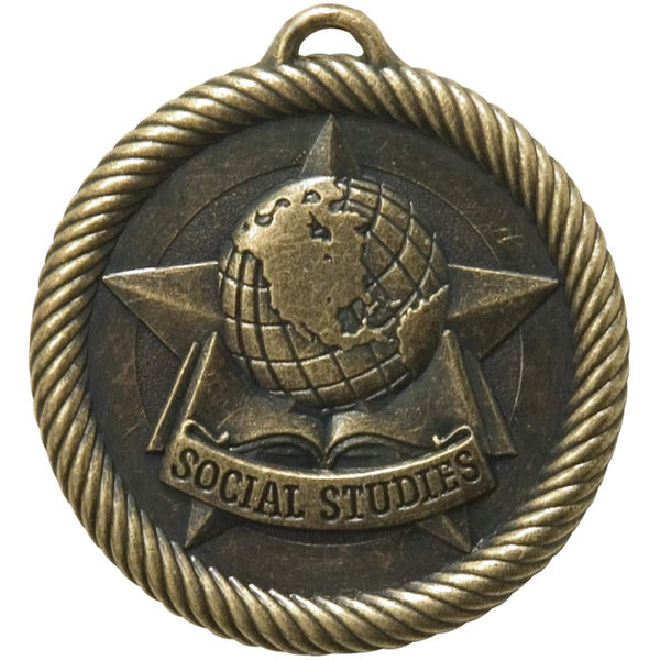 Rope Wreath Social Studies Themed Medals - AndersonTrophy.com