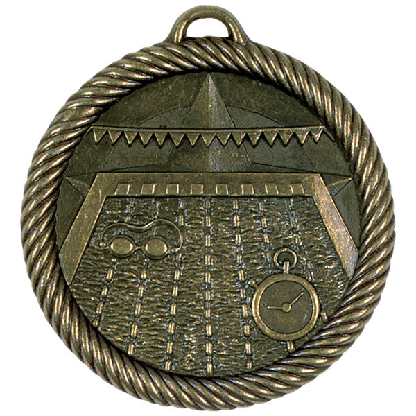 Rope Wreath Swim Themed Medals - AndersonTrophy.com