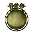 Round Star Custom Insert Medal with Place - AndersonTrophy.com