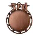 Round Star Custom Insert Medal with Place - AndersonTrophy.com