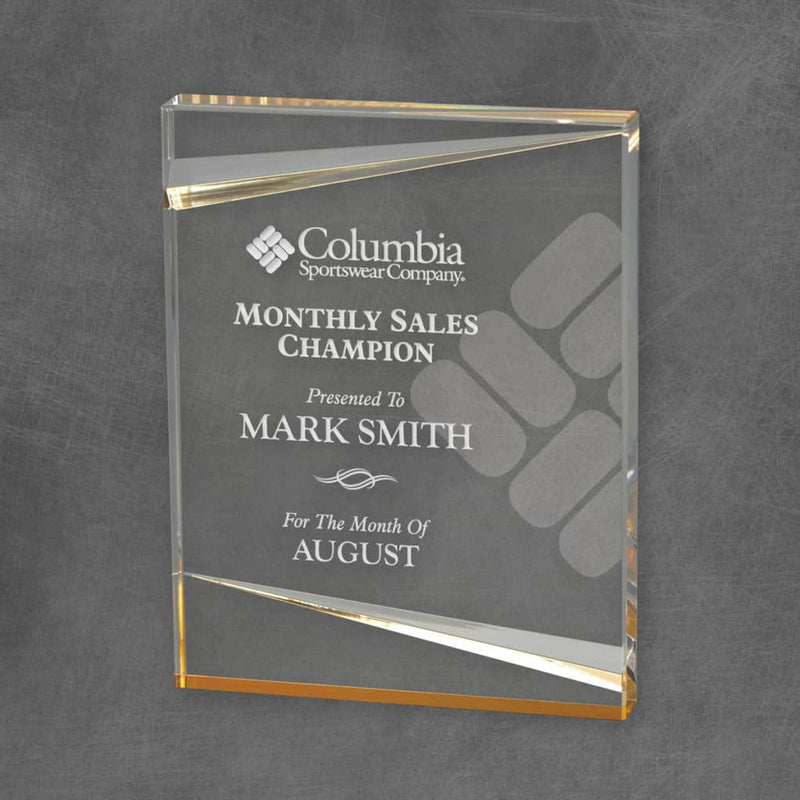 Sabre Acrylic Corporate Award - AndersonTrophy.com
