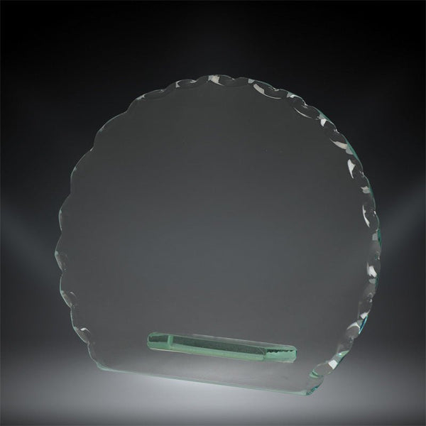 Scallop Circle Glass Award - AndersonTrophy.com