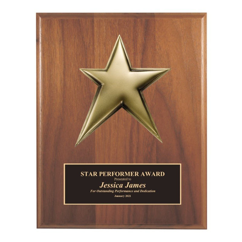 Series 2PMST Premium Star Plaque - AndersonTrophy.com