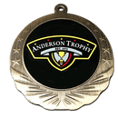 Shell Star Wreath Custom Insert Medal - AndersonTrophy.com