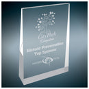 Silver Freestanding Color Wedge Series Acrylic Award - AndersonTrophy.com