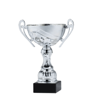 Silver Sun Trophy Cup on Black Marble Base - AndersonTrophy.com
