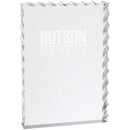 Silver Wave Edge Series Acrylic Award - AndersonTrophy.com