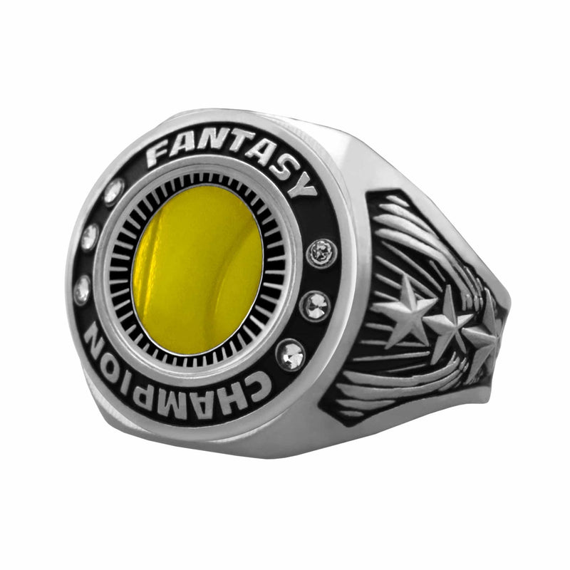 Softball Fantasy Champion Ring - Bright Finish - AndersonTrophy.com