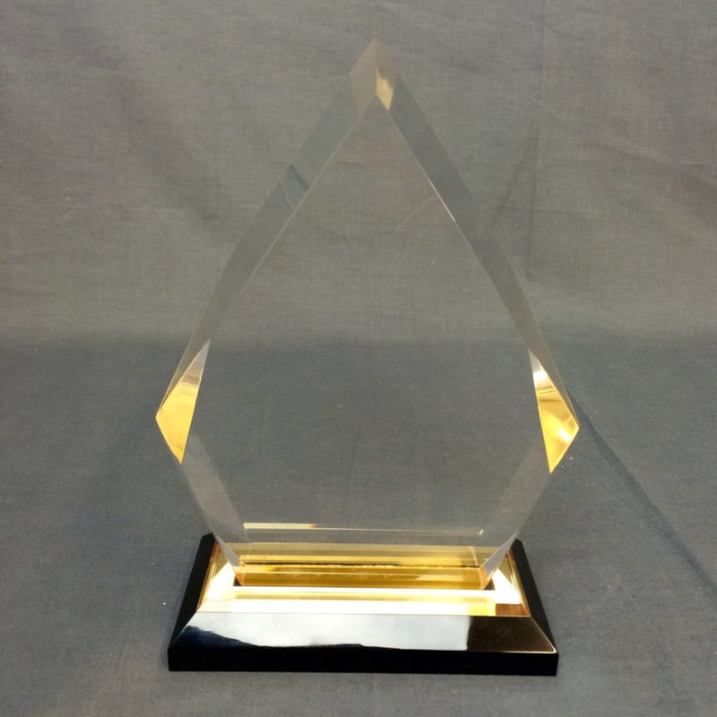 Spectra Arrow Acrylic Corporate Award - Gold - AndersonTrophy.com