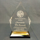 Spectra Arrow Acrylic Corporate Award - Gold - AndersonTrophy.com