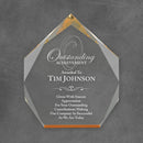 Spectra Diamond Acrylic Corporate Award - Gold - AndersonTrophy.com