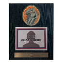 Sport Blaster Basketball Photo Plaque - Black Oak - AndersonTrophy.com
