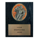 Sport Blaster Basketball Themed Plaque - Black Oak - AndersonTrophy.com