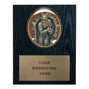 Sport Blaster Football Themed Plaque - Black Oak - AndersonTrophy.com
