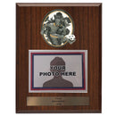 Sport Blaster Soccer Photo Plaque - Black Oak - AndersonTrophy.com