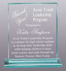 Standing Rectangle Glass Award - AndersonTrophy.com