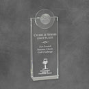 Standing Wedge Crystal Golf Award - AndersonTrophy.com