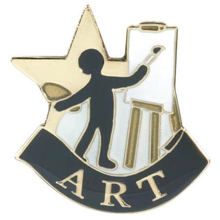 Star Art Themed Pin - AndersonTrophy.com