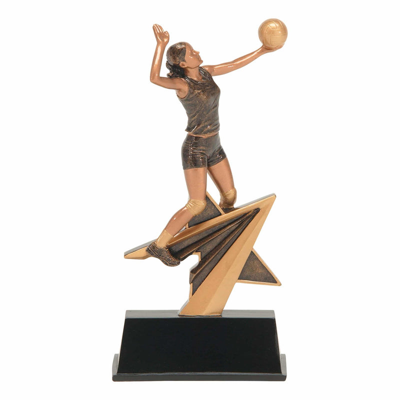 Star Power Sport Female Volleyball Resin - AndersonTrophy.com