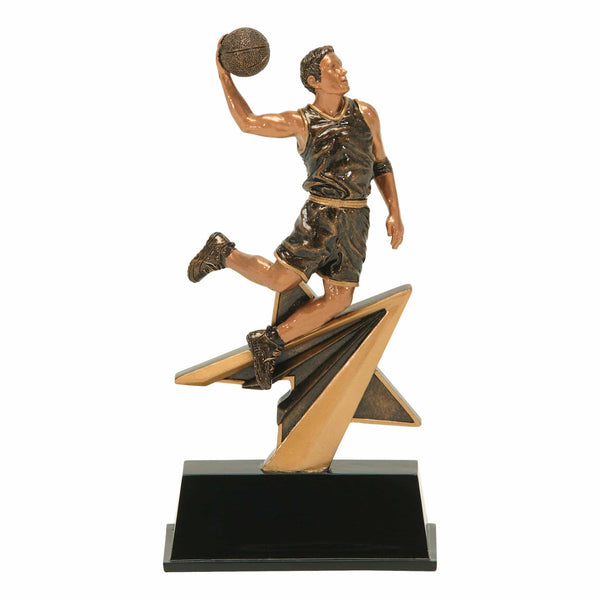 Star Power Sport Male Basketball Resin - AndersonTrophy.com