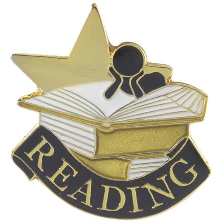 Star Reading Themed Pin - AndersonTrophy.com