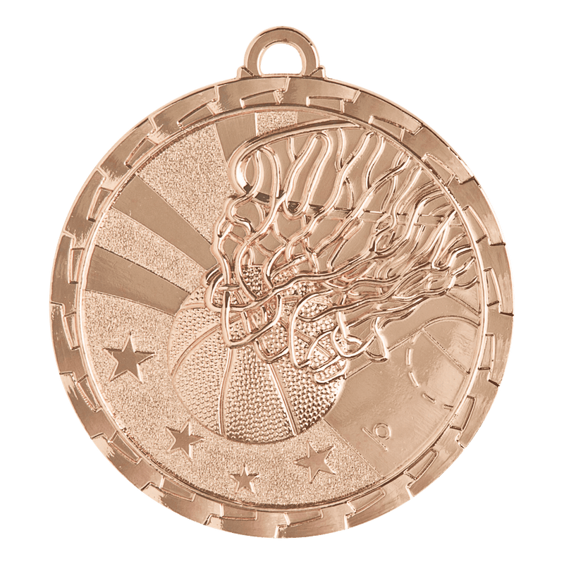 Star Shine Basketball Medals - AndersonTrophy.com