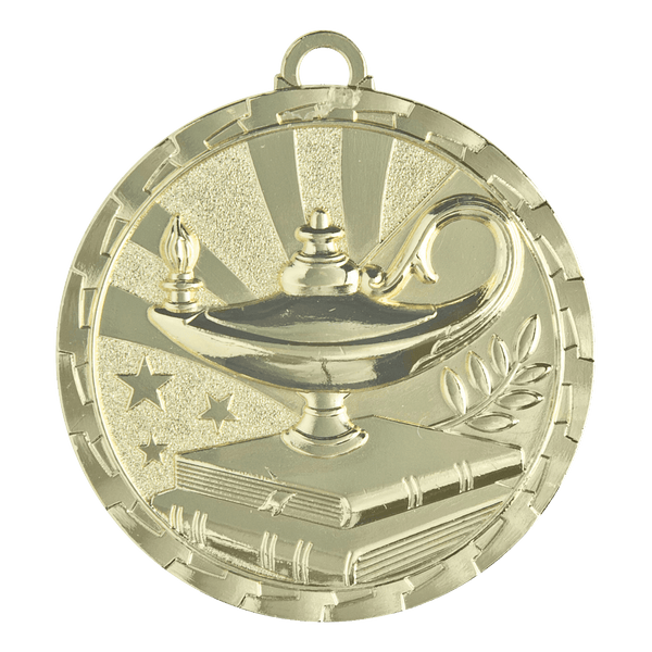 Star Shine Lamp of Knowledge Medals - AndersonTrophy.com