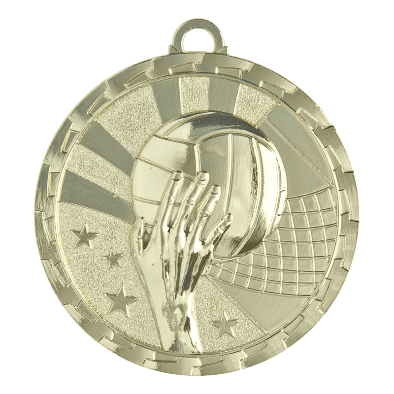 Star Shine Volleyball Medals - AndersonTrophy.com