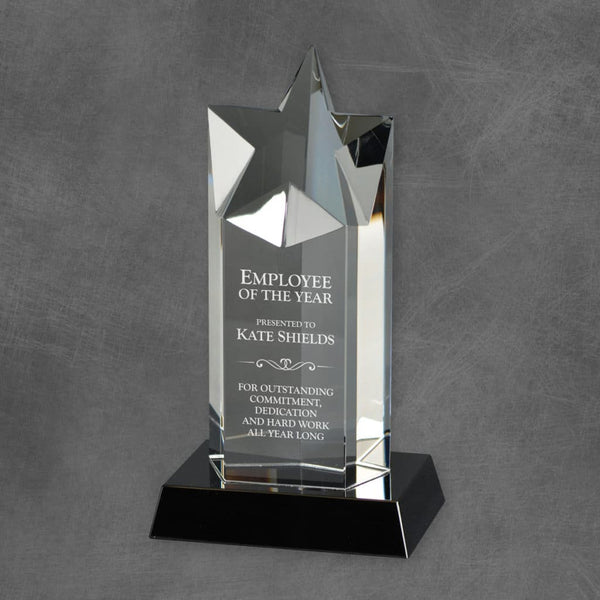 Star Tower Crystal Corporate Award - AndersonTrophy.com