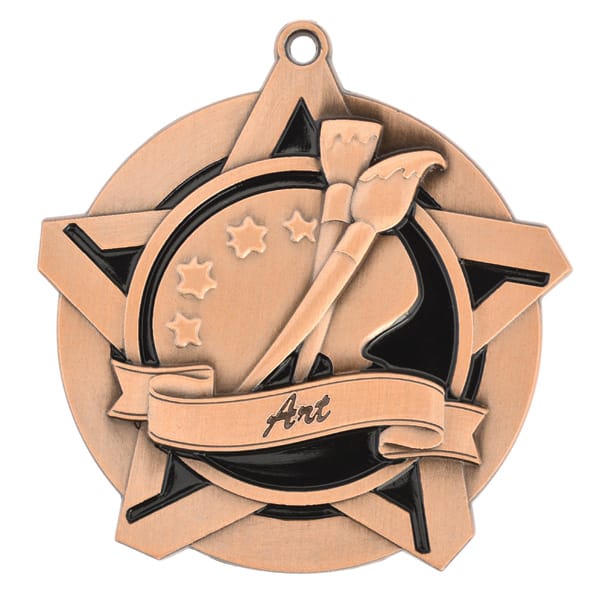 Super Star Art Themed Medal - AndersonTrophy.com