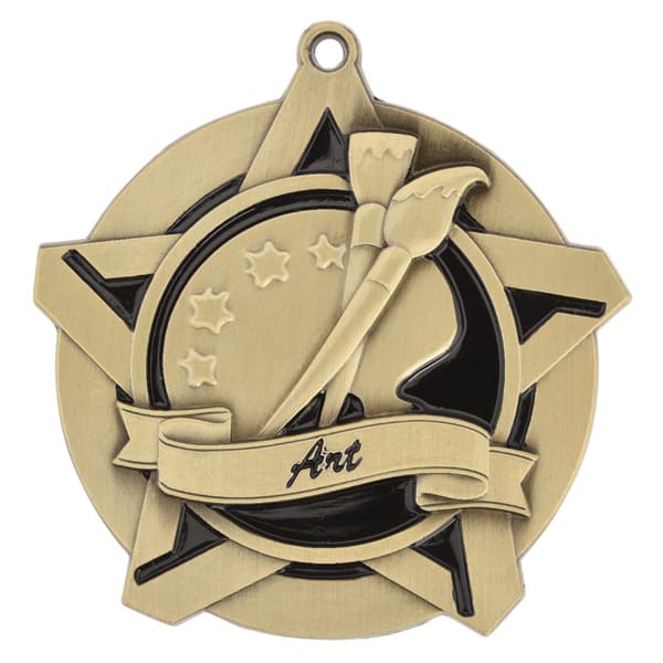 Super Star Art Themed Medal - AndersonTrophy.com