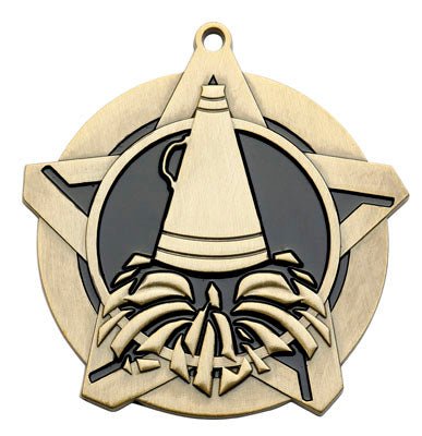 Super Star Cheer Themed Medal - AndersonTrophy.com