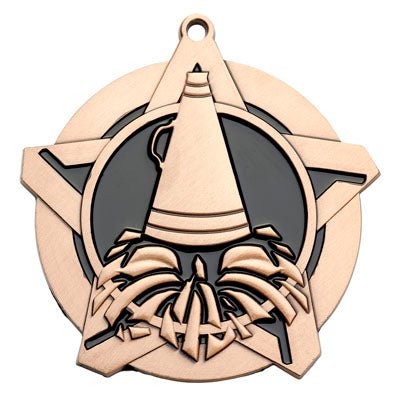 Super Star Cheer Themed Medal - AndersonTrophy.com