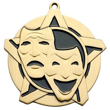 Super Star Drama Themed Medal - AndersonTrophy.com