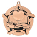 Super Star English Language Themed Medal - AndersonTrophy.com