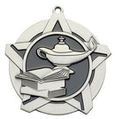 Super Star Lamp of Knowledge Themed Medal - AndersonTrophy.com
