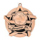 Super Star Language Arts Themed Medal - AndersonTrophy.com