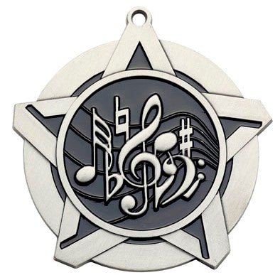 Super Star Music Themed Medal - AndersonTrophy.com