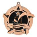 Super Star Perfect Attendance Themed Medal - AndersonTrophy.com
