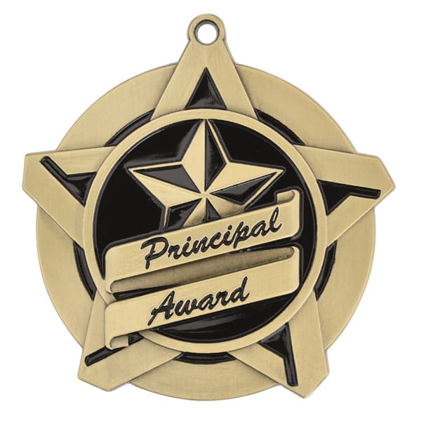 Super Star Principal's Award Themed Medal - AndersonTrophy.com
