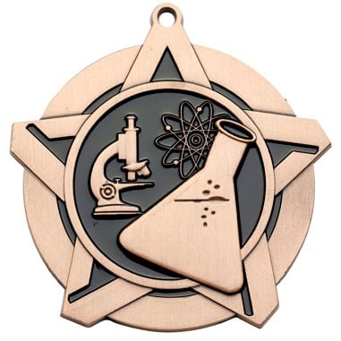 Super Star Science Themed Medal - AndersonTrophy.com