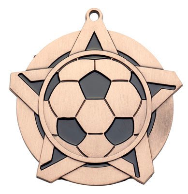 Super Star Soccer Themed Medal - AndersonTrophy.com