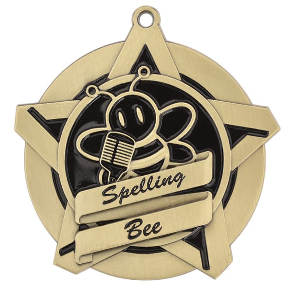 Super Star Spelling Bee Themed Medal - AndersonTrophy.com