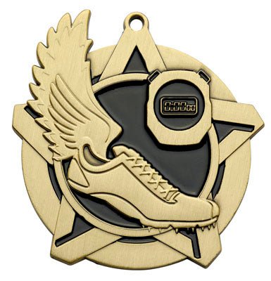 Super Star Track Themed Medal - AndersonTrophy.com