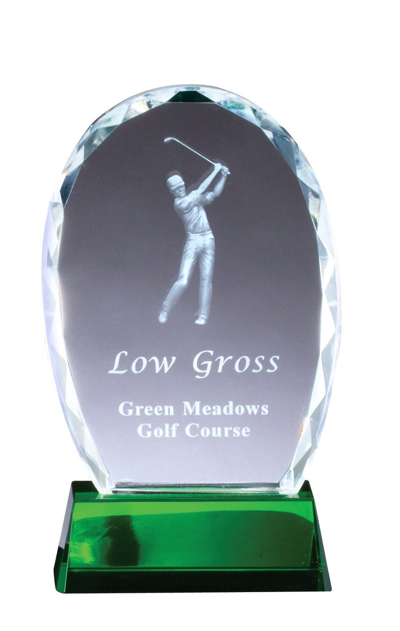 Sydney Oval Crystal Golf Award - AndersonTrophy.com