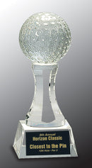 Tee It Up Series Golf Tee Series Crystal Award - AndersonTrophy.com