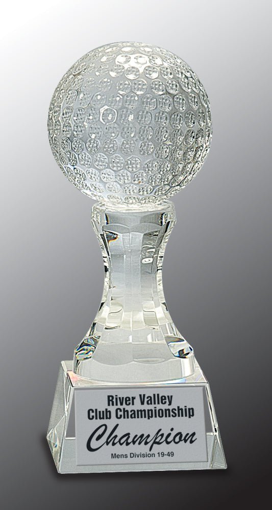 Tee It Up Series Golf Tee Series Crystal Award - AndersonTrophy.com
