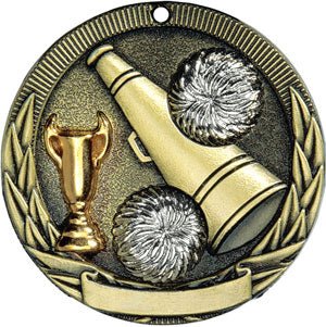 Tri-Colored Cheer Themed Medals - AndersonTrophy.com