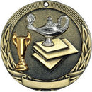 Tri-Colored Lamp of Knowledge Themed Medals - AndersonTrophy.com